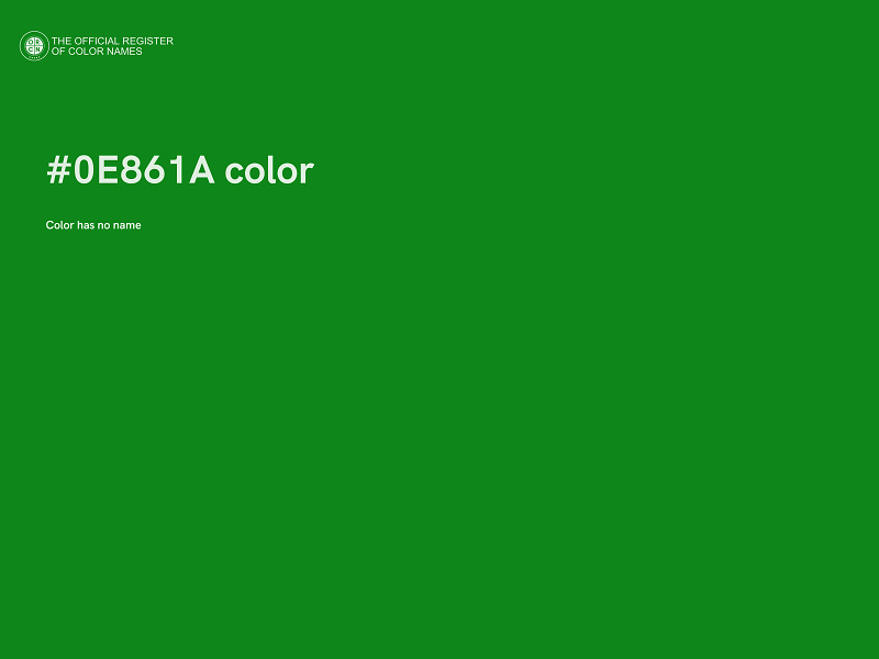 #0E861A color image