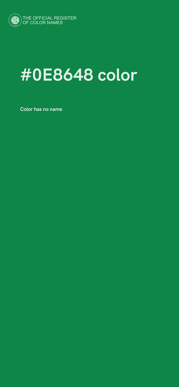 #0E8648 color image
