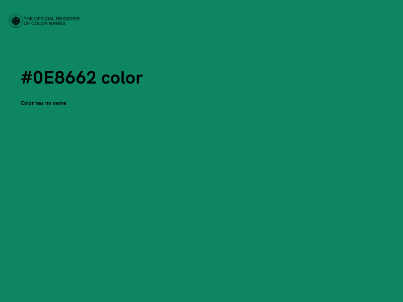 #0E8662 color image