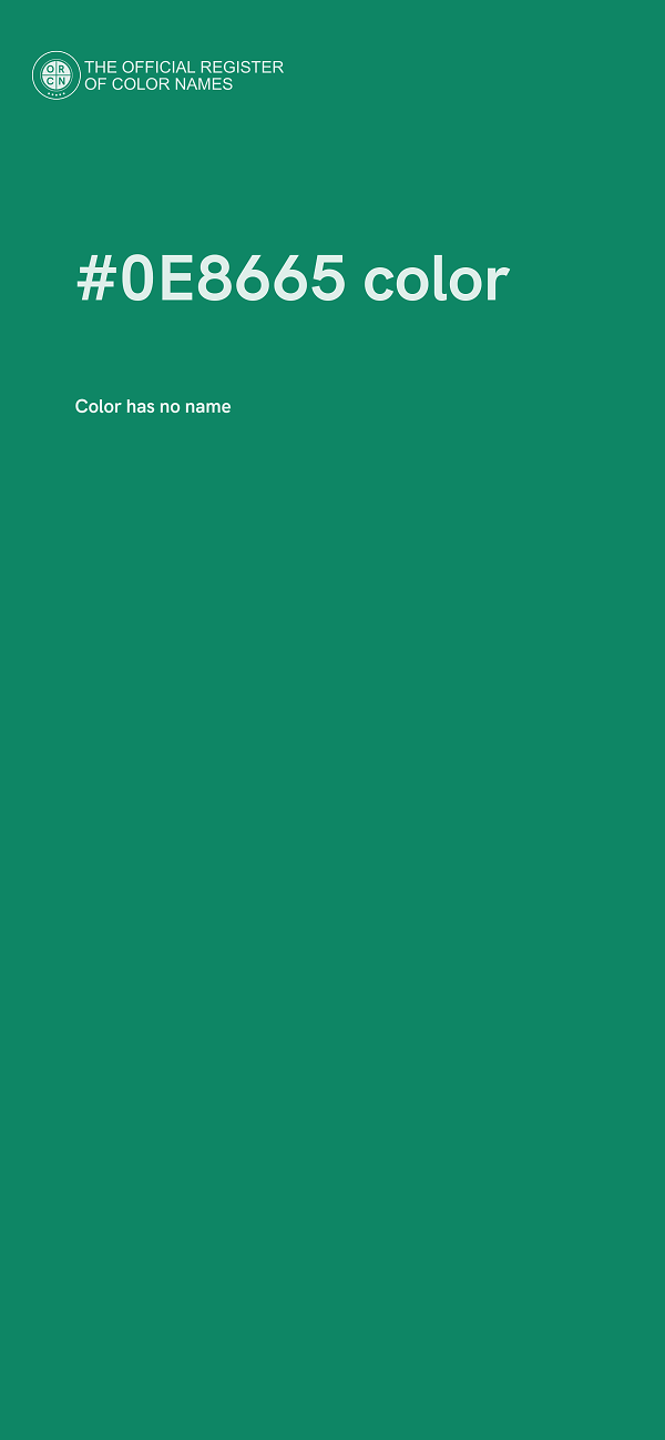 #0E8665 color image