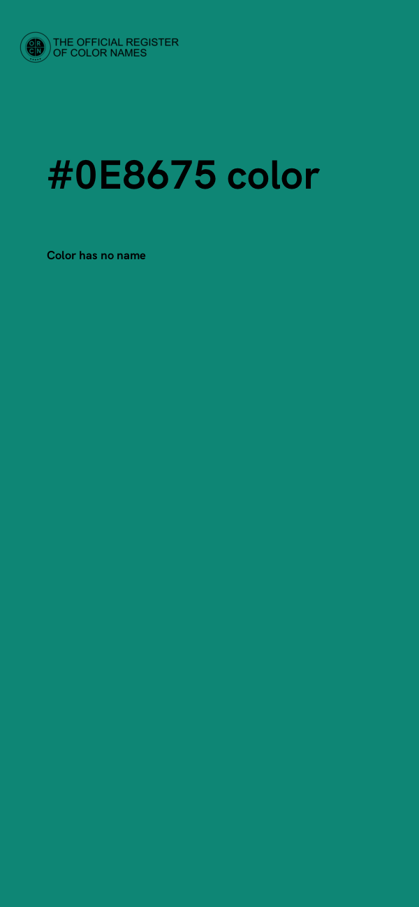 #0E8675 color image