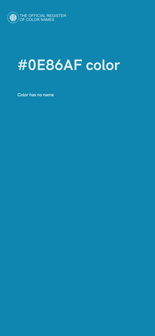 #0E86AF color image