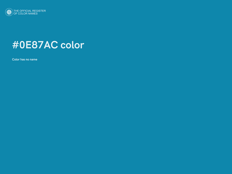 #0E87AC color image