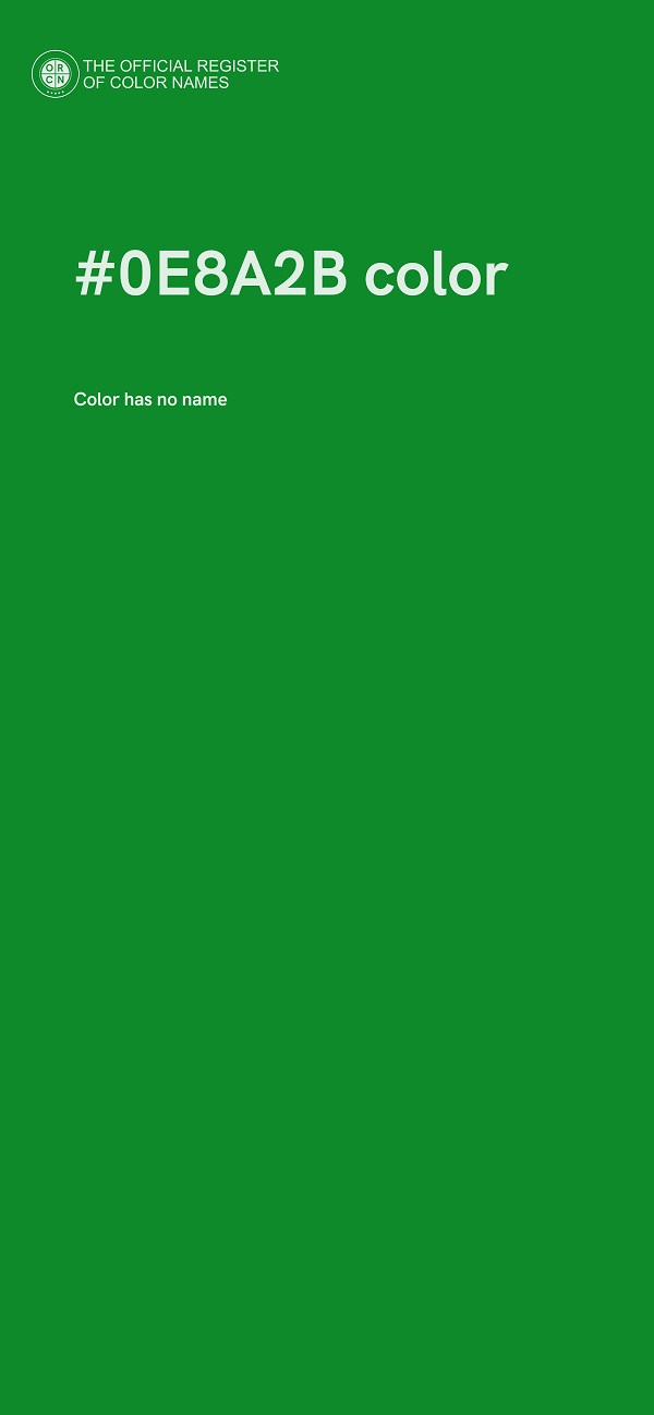 #0E8A2B color image