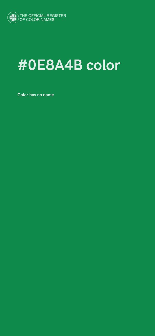 #0E8A4B color image