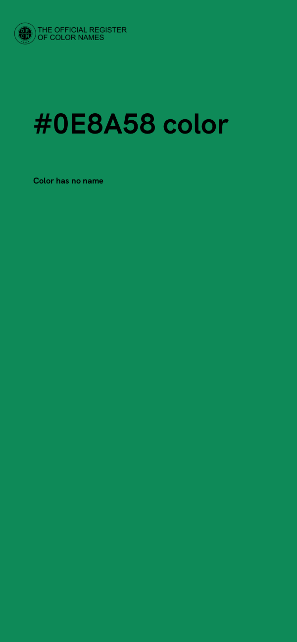 #0E8A58 color image