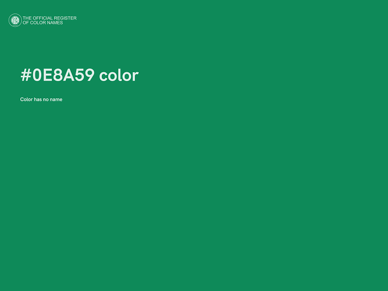 #0E8A59 color image