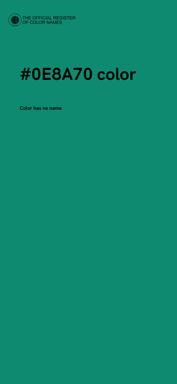 #0E8A70 color image