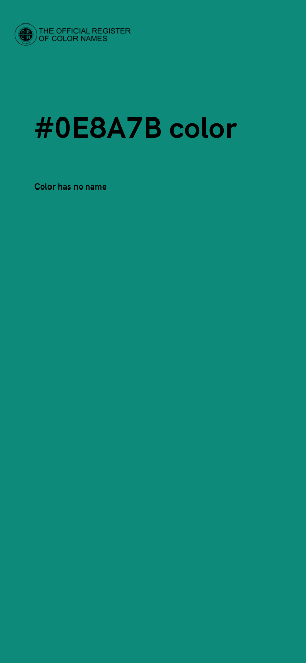 #0E8A7B color image