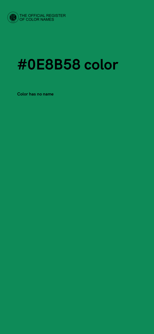 #0E8B58 color image