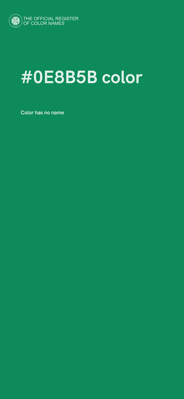#0E8B5B color image