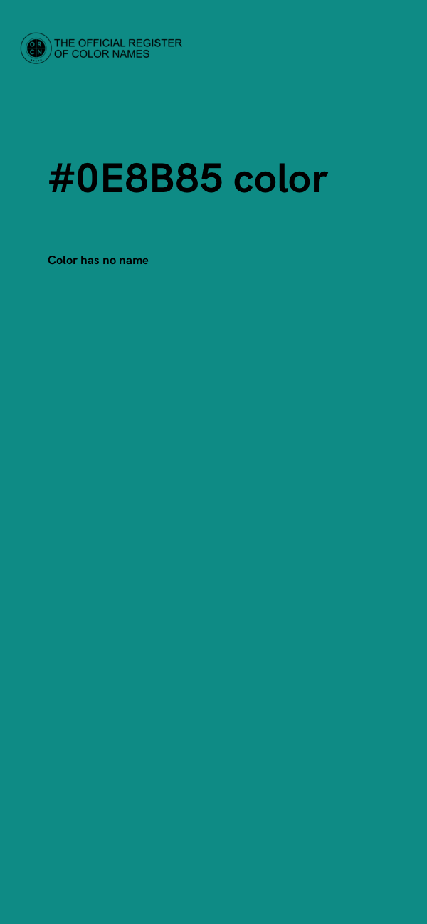 #0E8B85 color image