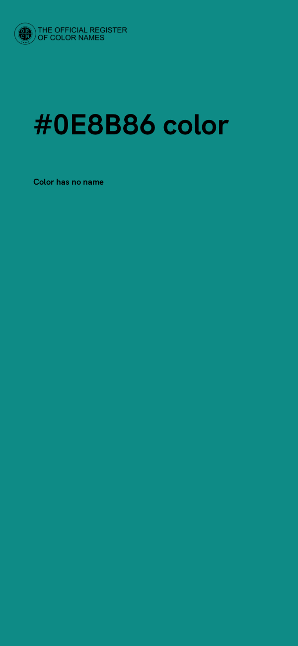 #0E8B86 color image