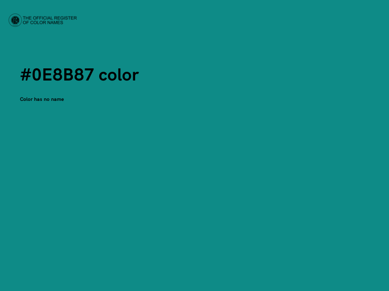 #0E8B87 color image