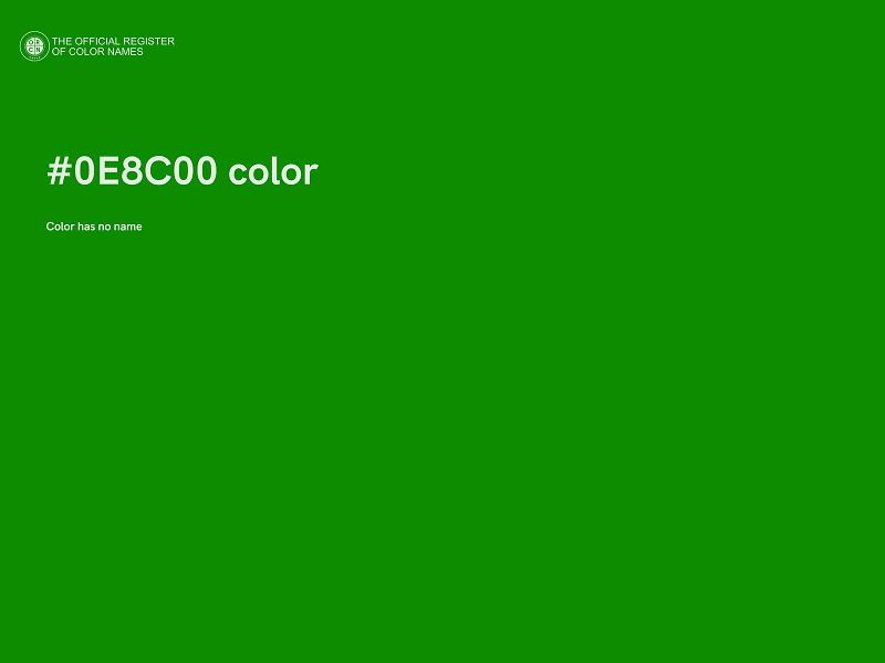 #0E8C00 color image