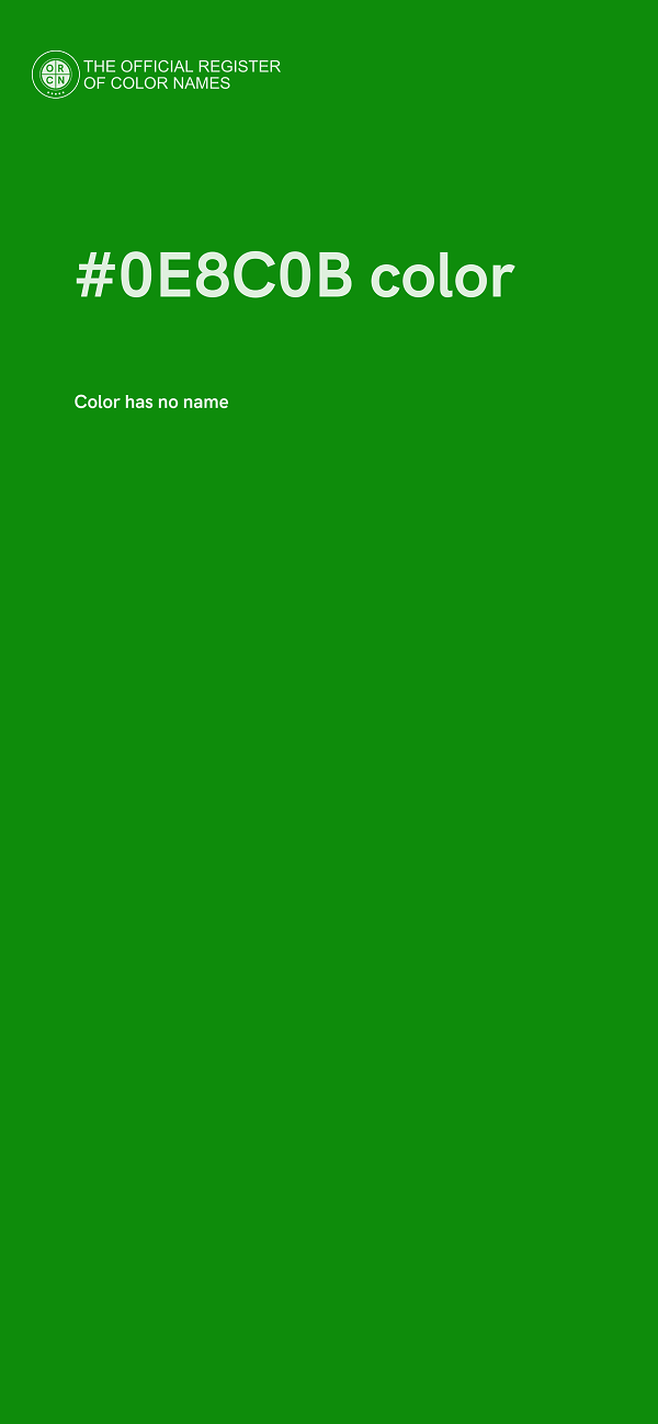 #0E8C0B color image
