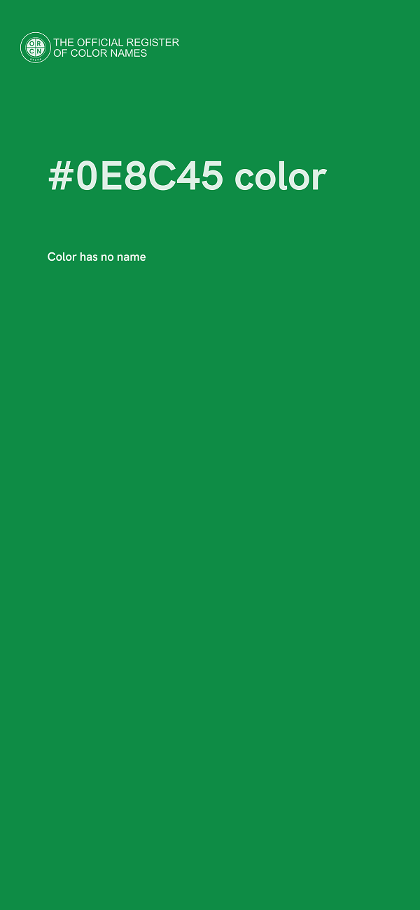 #0E8C45 color image