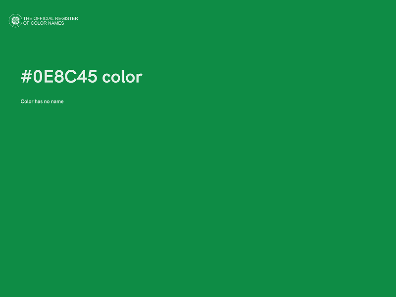 #0E8C45 color image