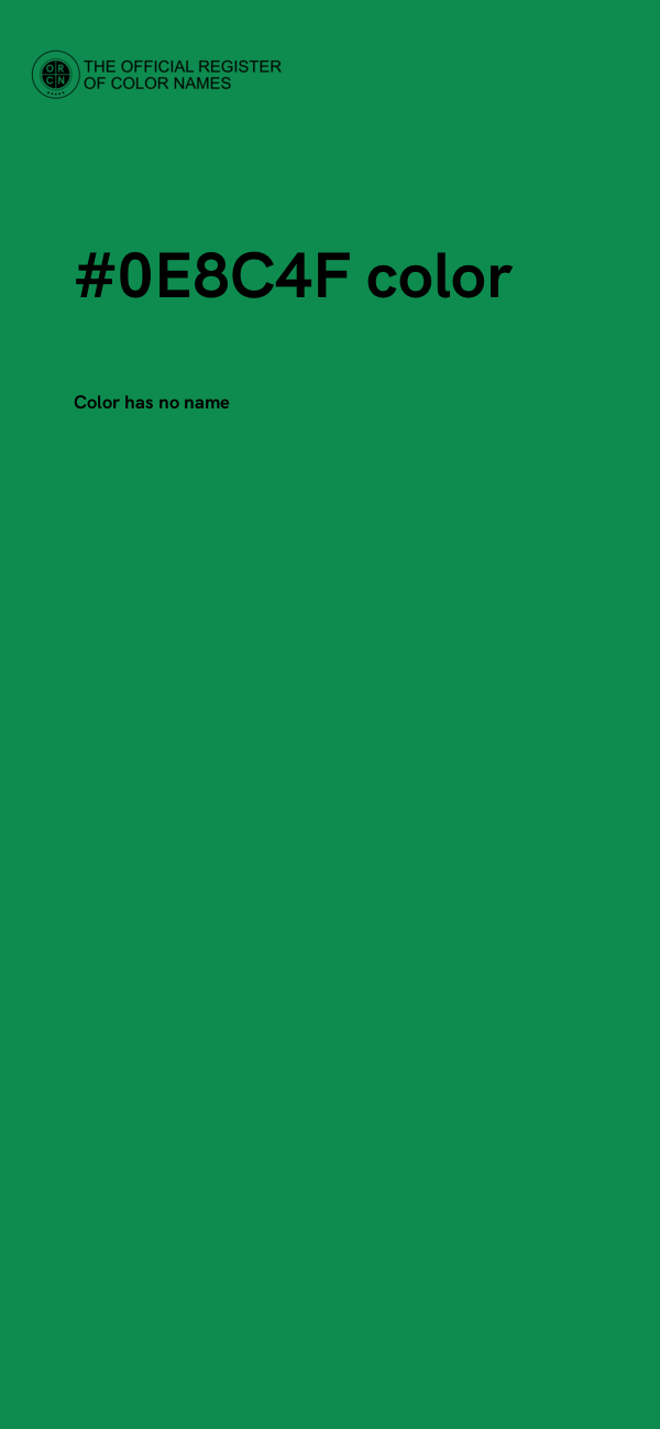 #0E8C4F color image