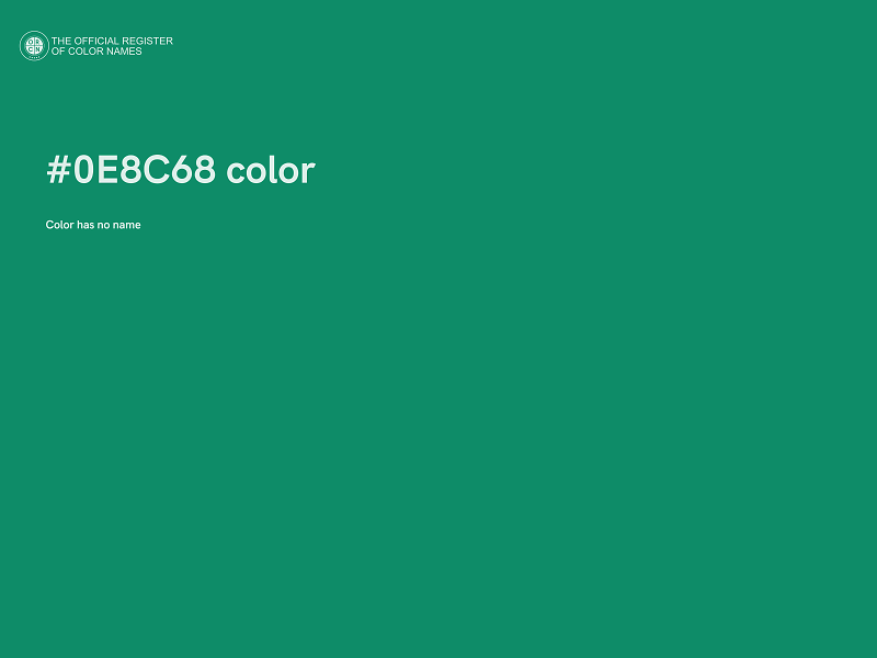 #0E8C68 color image