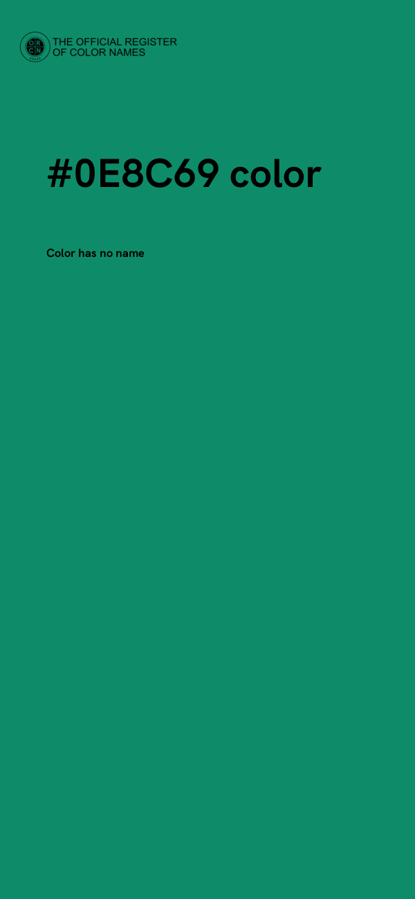 #0E8C69 color image