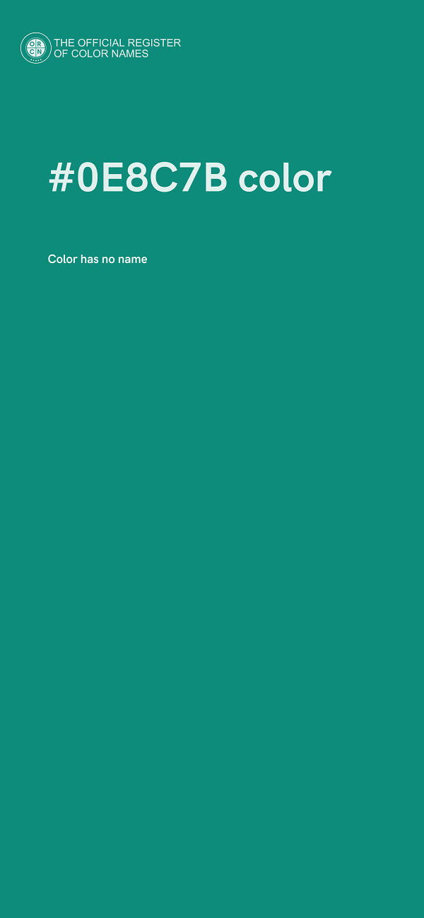 #0E8C7B color image