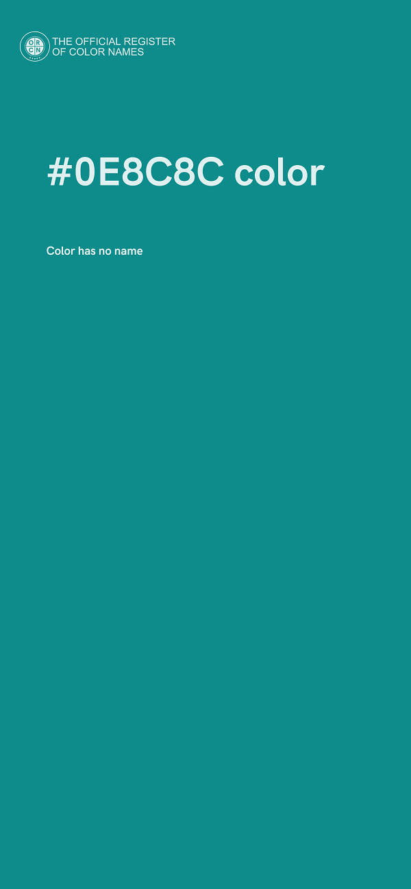 #0E8C8C color image
