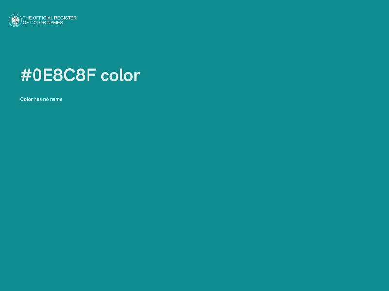 #0E8C8F color image