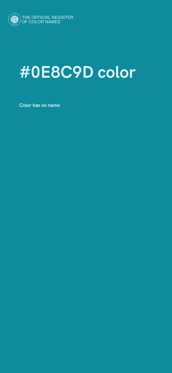 #0E8C9D color image