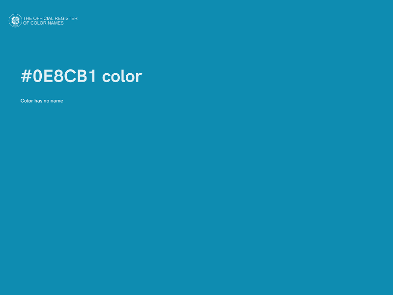 #0E8CB1 color image