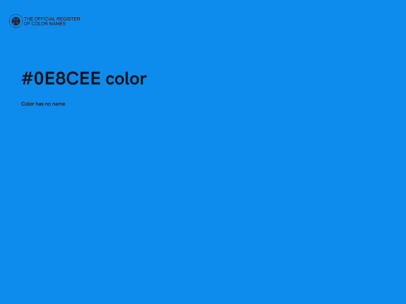 #0E8CEE color image