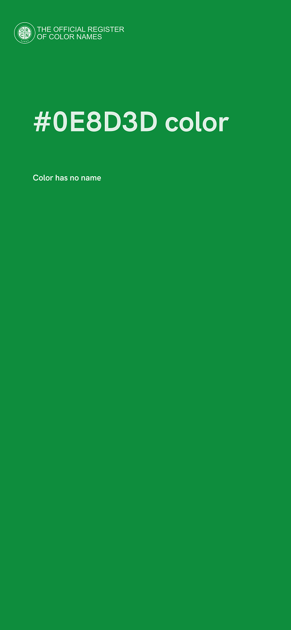 #0E8D3D color image
