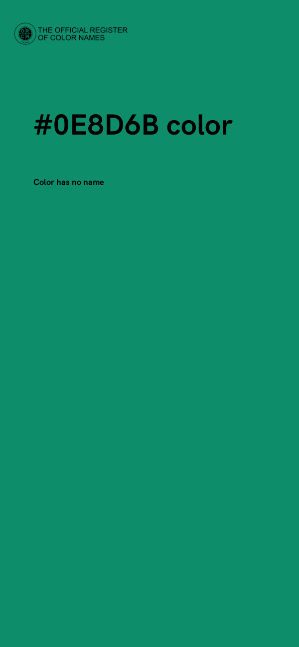 #0E8D6B color image