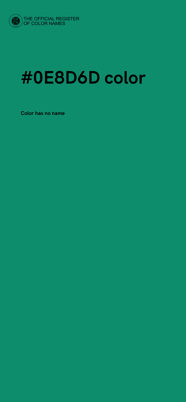#0E8D6D color image