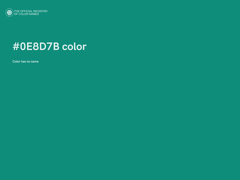 #0E8D7B color image