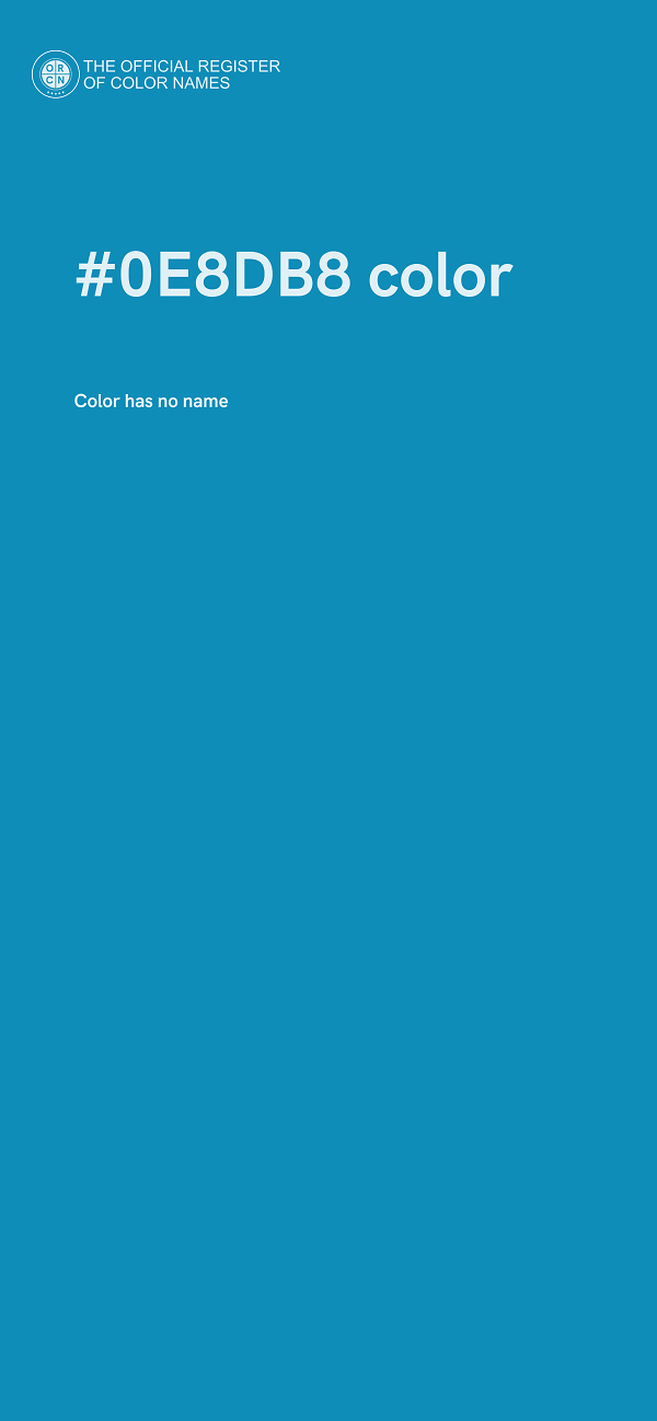 #0E8DB8 color image