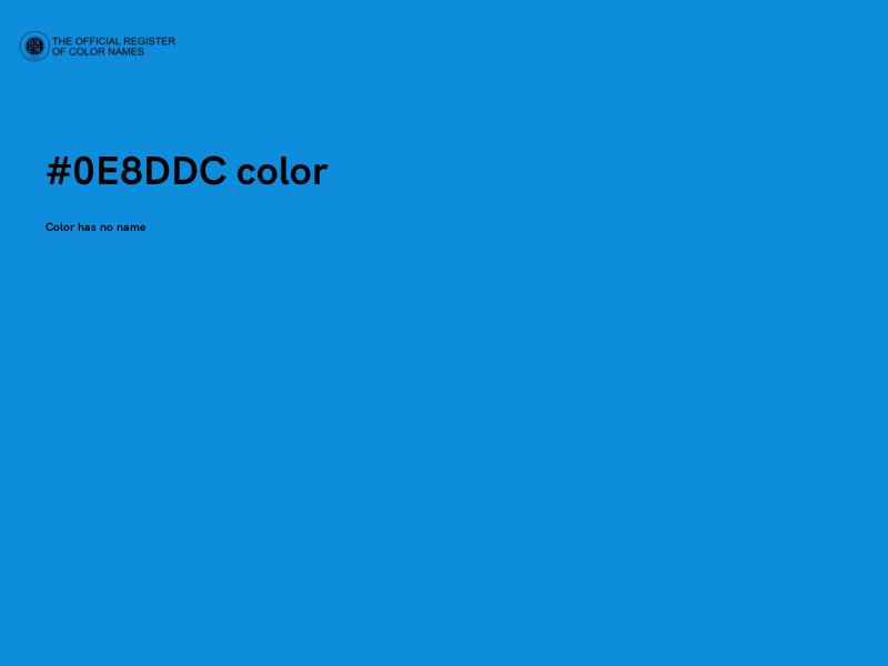 #0E8DDC color image