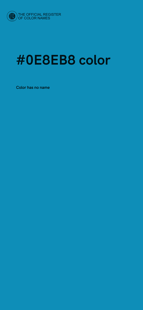 #0E8EB8 color image