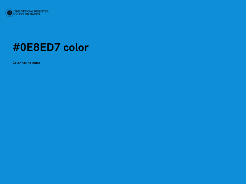 #0E8ED7 color image