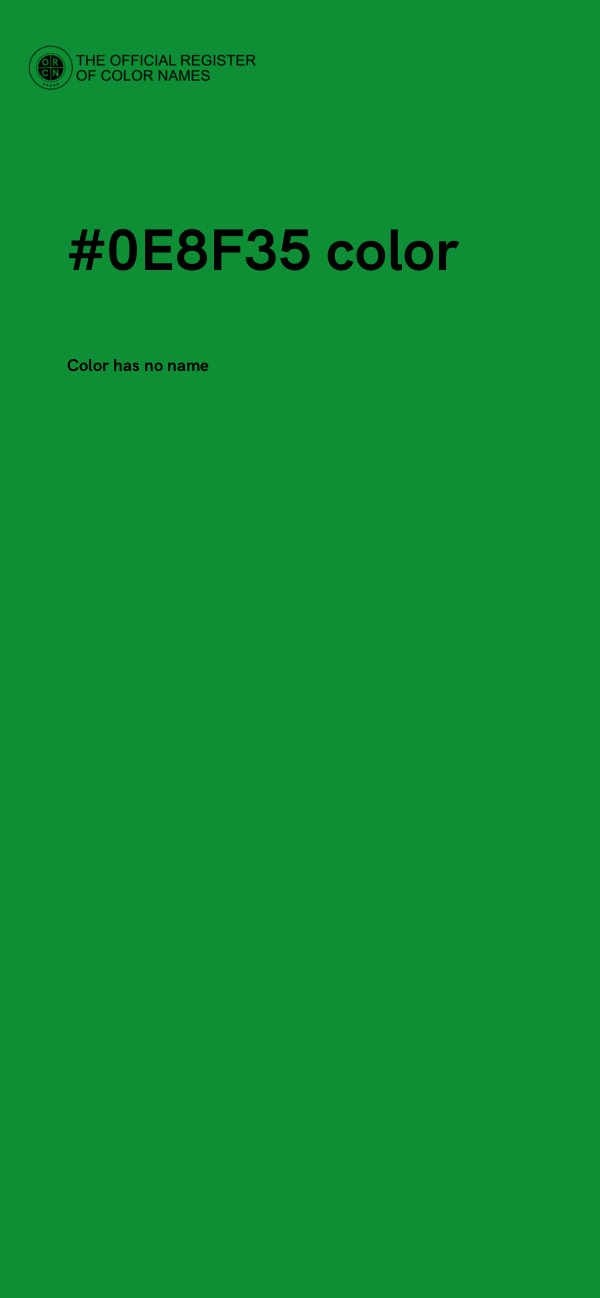 #0E8F35 color image