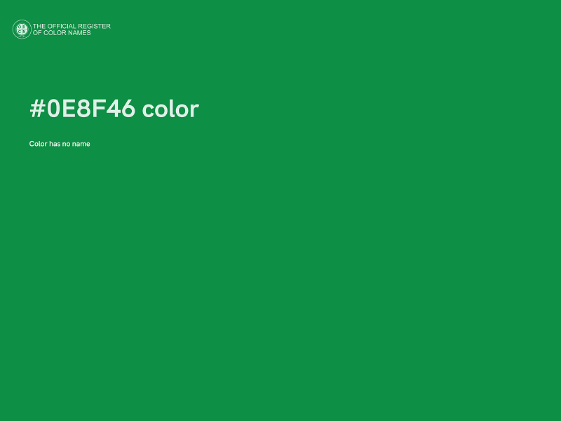 #0E8F46 color image