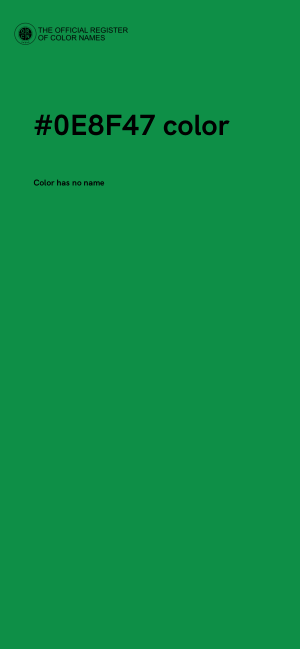 #0E8F47 color image