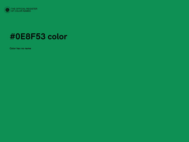 #0E8F53 color image