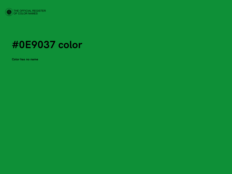 #0E9037 color image