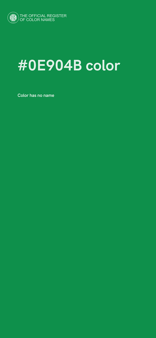 #0E904B color image