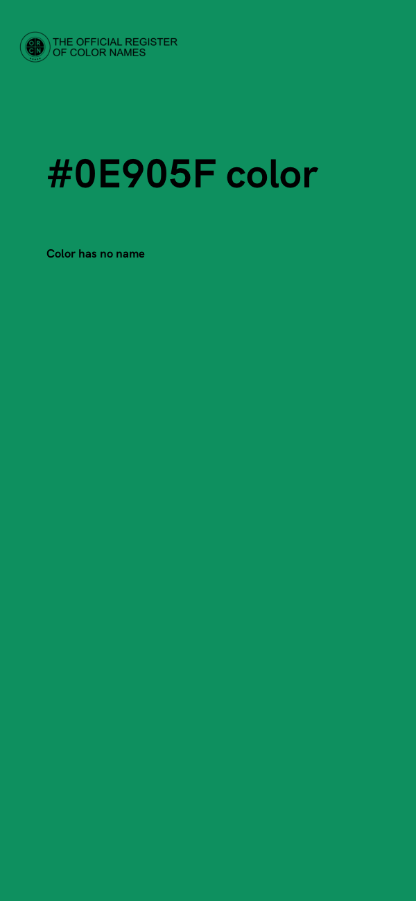 #0E905F color image