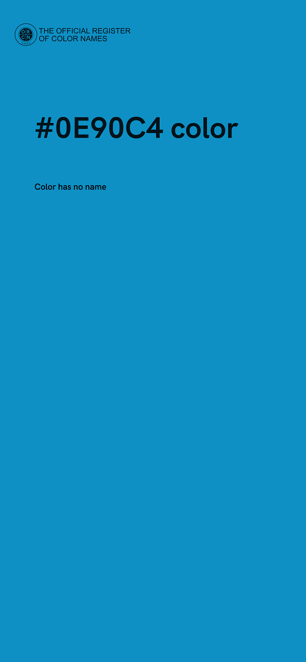#0E90C4 color image