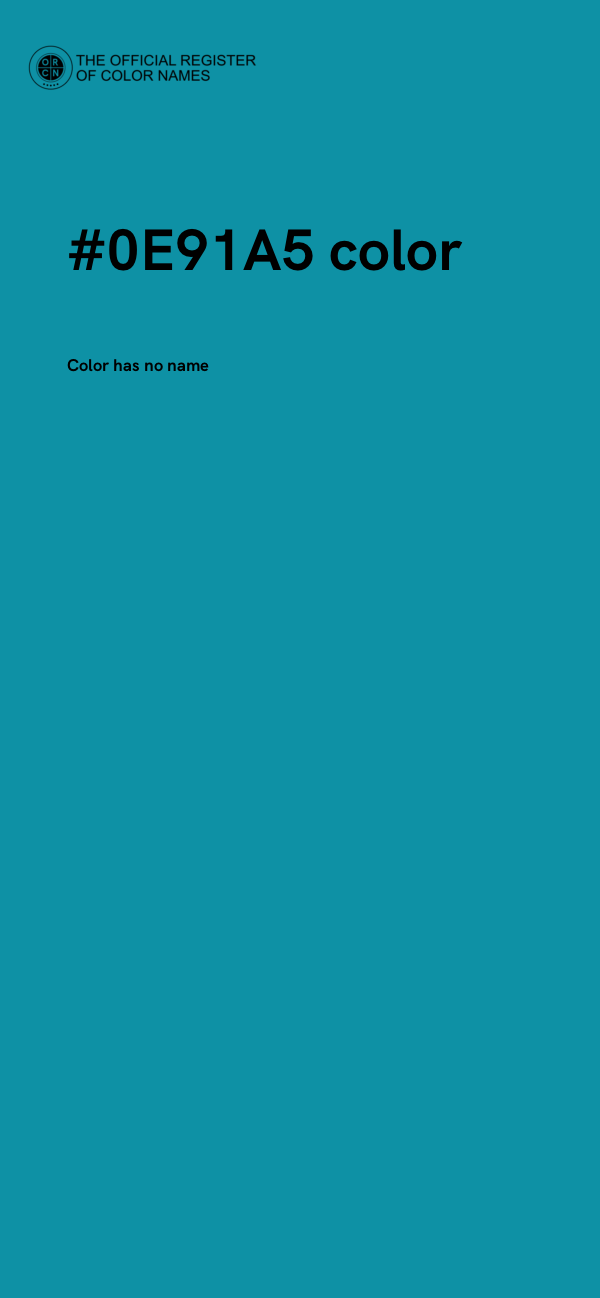 #0E91A5 color image