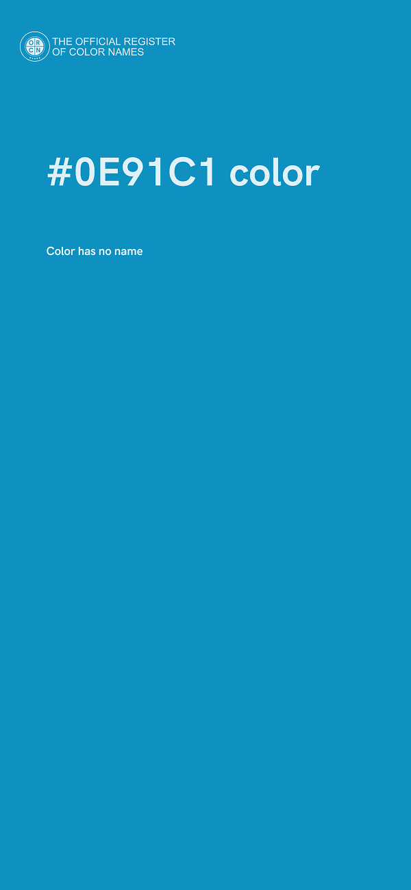 #0E91C1 color image