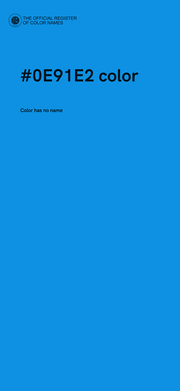 #0E91E2 color image